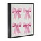 Stupell Industries Four Soft Pink Bows Framed Giclee, design by Petal Prints Design
